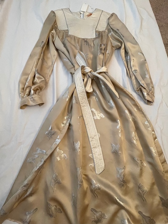 Tory Burch Dresses & Skirts - NWT!!! TORY BURCH Mushroom Lurex Satin Gown
